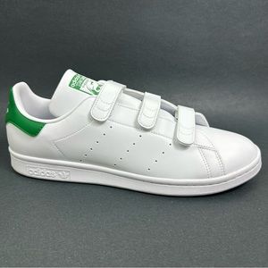 Adidas Originals Stan Smith CF Straps Men's Shoes White Green FX5509 Size 11.5